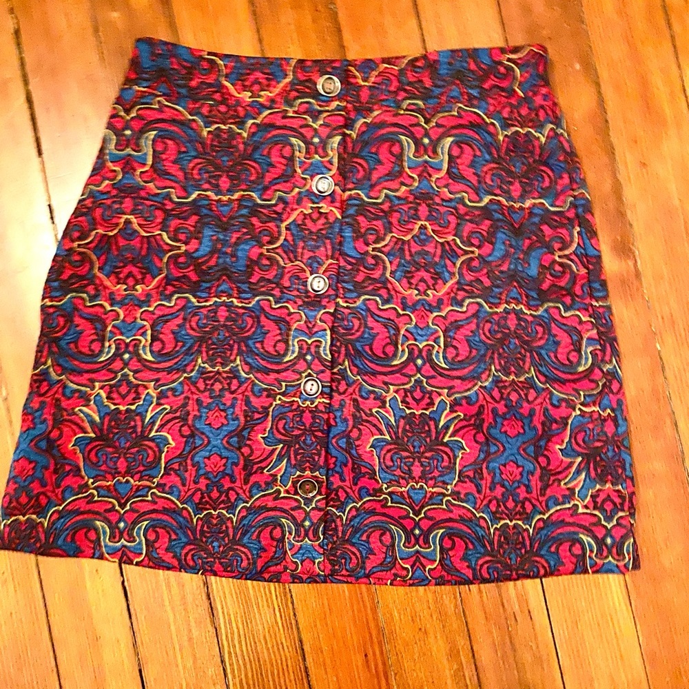 Colorful vintage mini skirt